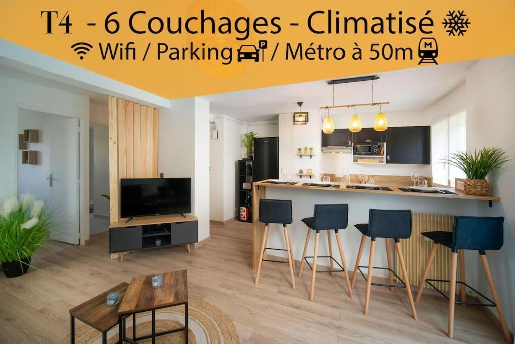 Fully Equipped Apartment With Parking 6 Beds Marseille Exterior photo